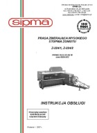 SIPMA Z-224/1 - instrukcja obsług pras zbierających (2007)