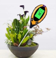 MIERNIK TESTER TERMOMETR PODŁOŻA WILGOTNOŚCI PH GLEBY ZIEMII KWASOMIERZ