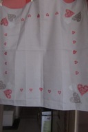 OBRUS W SERDUSZKA RĘCZNIE WYSZYWANY