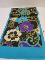 ANGIELSKI FULAR PLASTRON MĘSKI CREPE ROYAL SZALIK