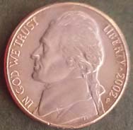 5 centów - 2002 "P" USA - Thomas Jefferson