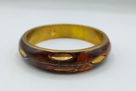 Vintage bransoletka od starszej Pani z mosiądzu i kości 1z3 bardzo ładna