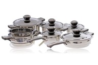 Komplet garnków VILLENBERG VB-1717 stal chirurgiczna