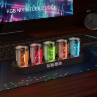 Zegar LED Nixie Tube RGB – styl retro, nowoczesne światło i wyjątkowy klima
