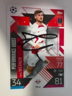 Karta topps mach attax autograf RB Leipzig Champions League Timo Werner