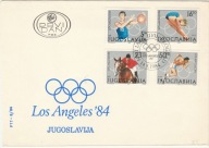 Olimpiada Los Angeles - FDC Jugosławia