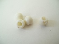 GUZIKI BIAŁE - KULKI VINTAGE - 4 SZT.