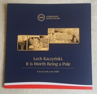 Folder LECH KACZYŃSKI Warto być Polakiem angielski