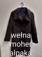 Płaszcz wełna alpaka moher M