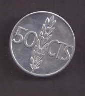 Hiszpania - 50 Centimes 1966 rok