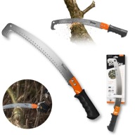 PIŁA RĘCZNA DO GAŁĘZI DREWNA MOCNA Z HAKIEM STAL HARTOWANA OGRODOWA 32CM