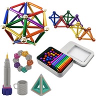 KLOCKI MAGNETYCZNE KULKI NEOCUBE XXL 8MM 126SZT ZABAWKA MAGNETYCZNA NEOCUBE