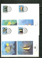 A51425)WWF-FDC Ryby: Malediven 1198 - 1201