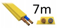 7X KABEL AS-i PŁASKI ifm 4003 2X 1,5mm2 OLEJOODPORNY PRZEWÓD ŻÓŁTY DANE