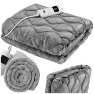 PODGRZEWANY KOC ELEKTRYCZNY KOCYK MATA GRZEJĄCA Z PILOTEM MIĘKKI DUŻY