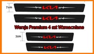 4 szt KIA Naklejki ochronne na progi Folia Premium Sportage Ceed Czerwone