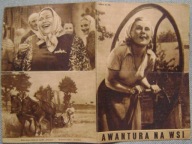 AWANTURA NA WSI -film prod.czeskiej -program kinowy -lata 50-te