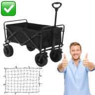 WÓZEK TURYSTYCZNY PLAŻOWY SKŁADANY OGRODOWY TRANSPORTOWY 100KG RENEW FORCE