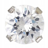 Kolczyki z cyrkoniami sztyfty ze stali nierdzewnej