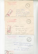 "R"Granowo-trzy koperty polecone