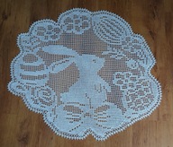 serwetka szydełkowa, szydełko RĘKODZIEŁO szer. 80 cm x wys.75 cm