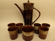 Mirostowice, serwis kawowy "PSP" Adam Sadulski, PRL, vintage