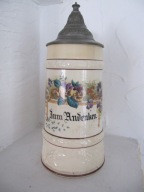 Okolicznosciowy Sliczny Ceramiczny Stary Kufel 1Lok,1880r-G-