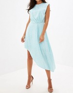 Ivyrevel sukienka asymetryczna midi S 36 elegancka, lekka zwiewna