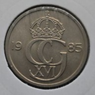 *SZWECJA [0077]*50 ore 1985 (SVERIGE) Król Karol XVI Gustaw Korona Monogram