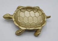 ŻÓŁW ciekawy BARDZO ŁADNY duży metalowy ma 18 cm