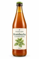 KOMBUCHA ZE ŚWIEŻĄ MELISĄ NATURALNA FERMENTACJA ORZEŹWIAJĄCA 500ML