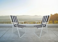 ZESTAW 2x Krzesło TURYSTYCZNE BALKONOWE TARASOWE plażowe składane DO OGRODU