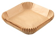 PAPIER FOREMKI DO AIR FRYER ZESTAW 100 SZT 20CM WKŁADY TACKI ATESTOWANE