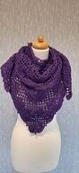 M Chusta 150x70cm rękodzieło fioletowa.