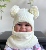 Kominiarka czapka ciepła dla noworodków 0-18m