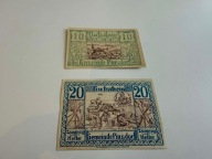 10 i 20 Heller (Pinsdorf); notgeld Austria; N#453639 i N#367588; stan XF