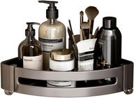 Półka prysznicowa Ścienna z haczykiem Zestaw 3szt Szary 32,5 x 11,5 x 5,5cm