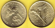 MALEZJA 1 DOLLAR 1993 r.