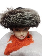 Pracownia kuśnierska Tradycja czapka kapelusz z futrem jenota 50/52