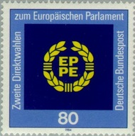 Niemcy 1984 Znaczek 1209 ** Unia Europejska wybory parlament