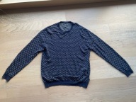 Sweterek granatowy z jedwabiem PREMIUM rozm.L MAN