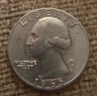 USA 25 centów quarter dollar 1965 rok