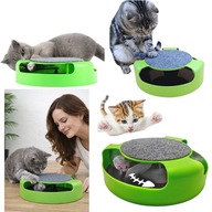 ZABAWKA DLA KOTA INTERATYWNA 2 W 1 POLOWANIE NA MYSZ DRAPAK