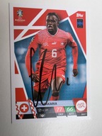 Karta topps match autograf Szwajcaria Denis Zakaria Euro 2024