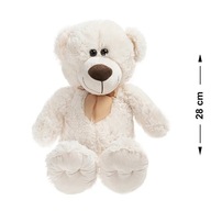 Smiki, Miś, maskotka, kremowy, 28 cm