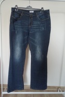 spodnie dżins sheego proste strecz 50 ze średnim stan