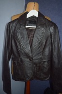 VERO MODA PIĘKNA KURTKA SKÓRZANA SKÓRA NATURALA _36