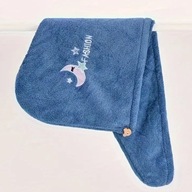 Ręcznik do włosów| Turban| Szybkoschnący| Niebieski| AS