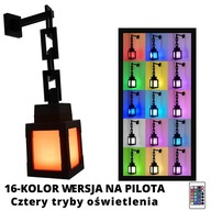 Lampka Nocna Pikselowa LED 16 Kolorów – Przenośna Latarnia Dekoracyjna DIY