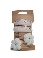 Spinki do włosów szydełkowe kwiatki 4 szt.